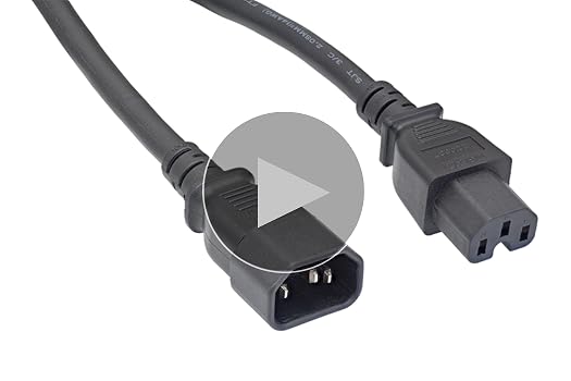 Amazon.com: Cablelera AC Extension Power Cord, IEC320 C14 to